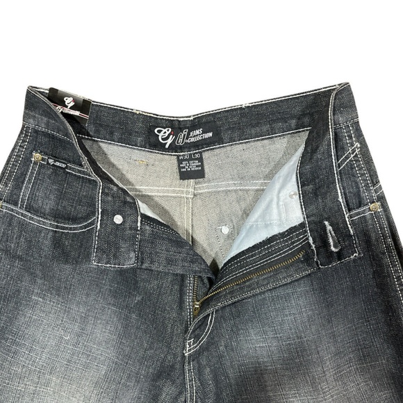 CJ Jeans Collection Mens 5 Pocket Black Denim Straight Leg Jeans Size 30x30 - Picture 3 of 6